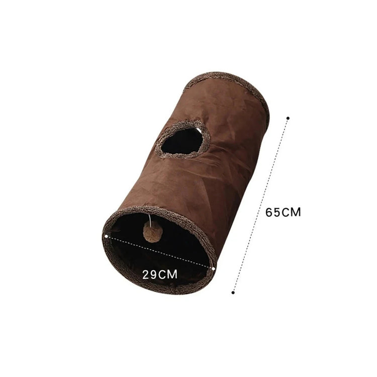 Furiva Suede Cat Tunnel with Peek Holes - product image 9