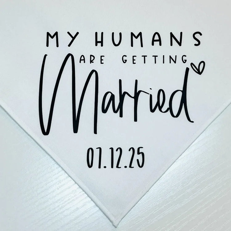 Furiva “My Humans Are Getting Married” Dog Bandana - product image 4