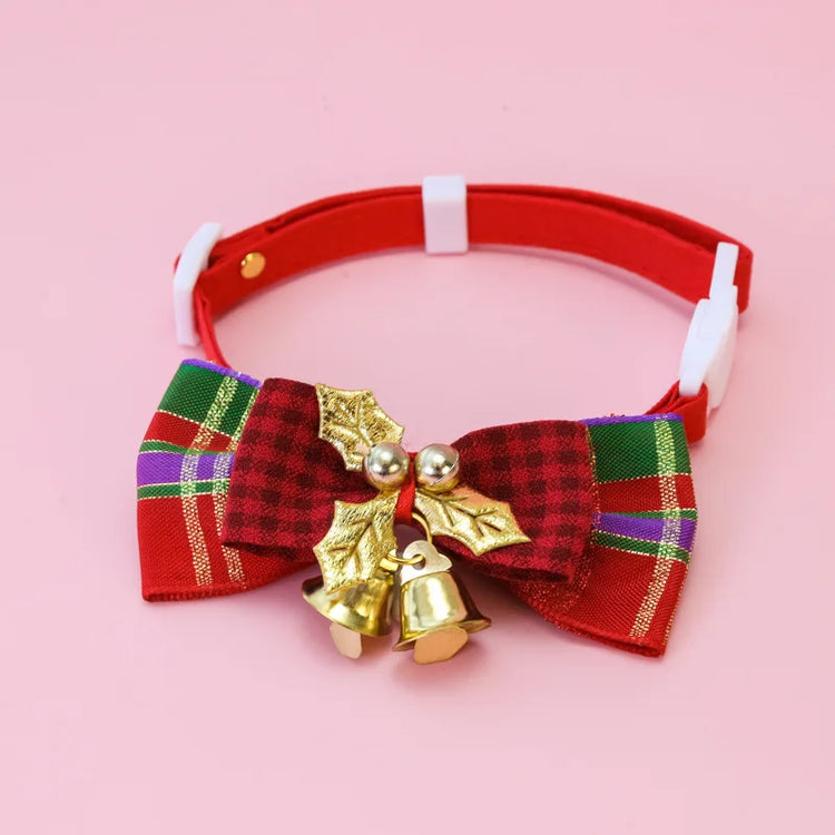 Furiva Christmas Bow Tie Bell Collar - product image 6