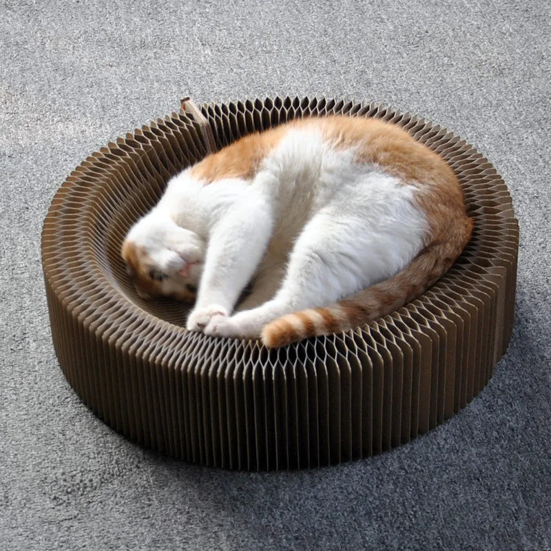 Furiva Collapsible Corrugated Cat Scratcher Bed - product image 2