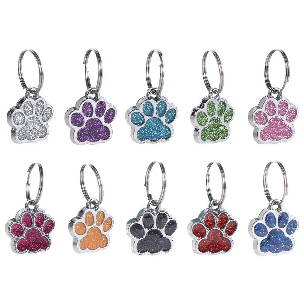 Furiva Paw Print Glitter Pet Collar Tag - product image 4