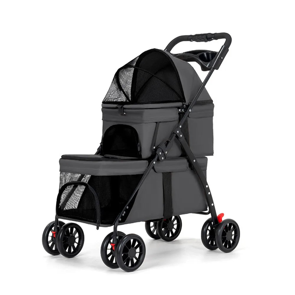 Furiva Double Pet Stroller with Lockable Wheels - product image 7