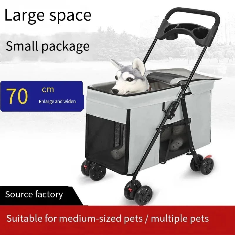 Furiva Large-Dog Foldable Pet Stroller from Furiva Pets