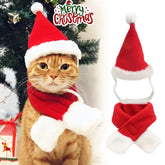 Furiva Santa Hat & Scarf Pet Set from Furiva Pets