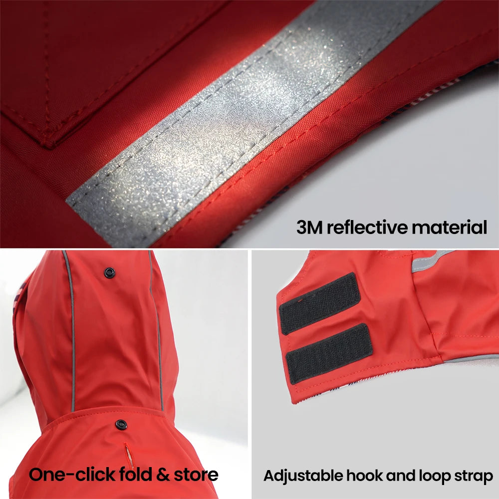 Furiva Reflective Hooded Dog Raincoat - product image 5