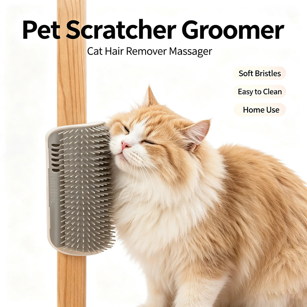 Furiva Wall Cat Groomer with Hair Collection from Furiva Pets