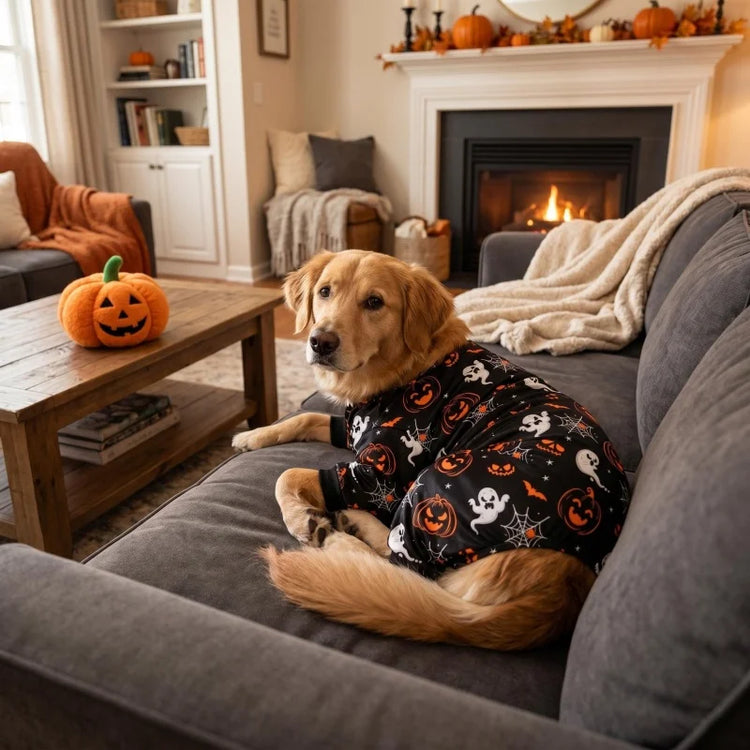 Furiva Pumpkin Print Pet Jumpsuit - product image 4