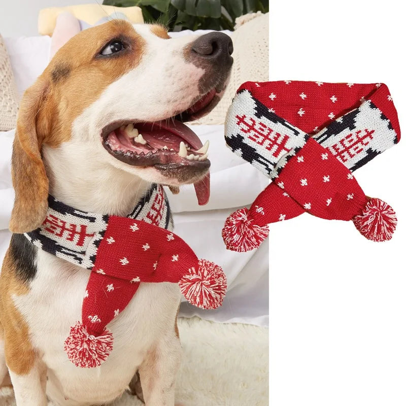 Furiva Knitted Christmas Pet Scarf - product image 4