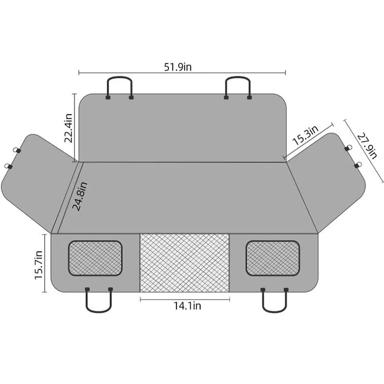 Furiva Hard-Bottom Dog Back Seat Extender - product image 2