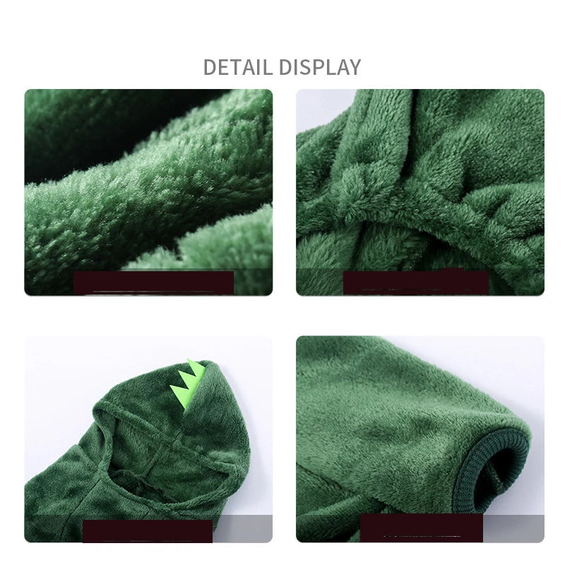 Furiva Green Fleece Pet Jumpsuit - product image 4