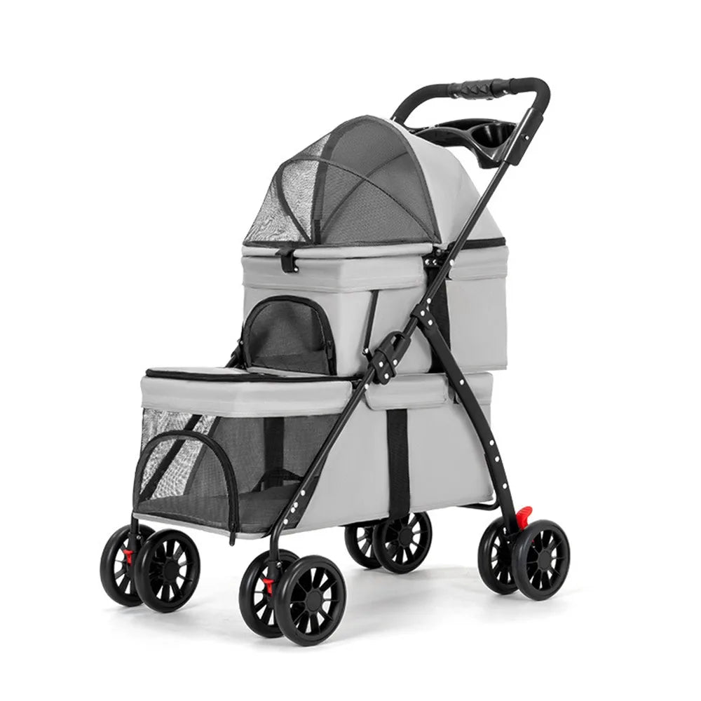 Furiva Double Pet Stroller with Lockable Wheels - product image 8