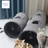 Furiva Suede Cat Tunnel with Peek Holes - product image 4