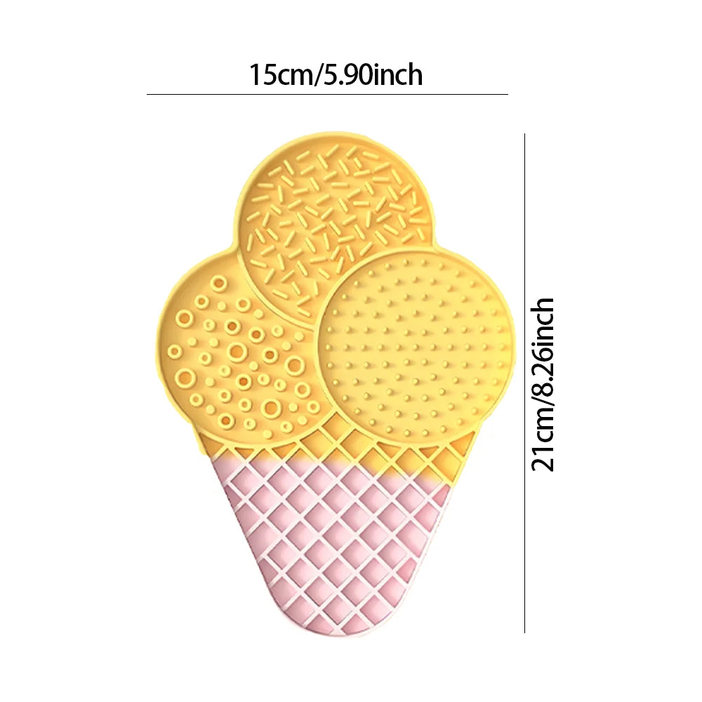 Furiva Ice Cream-Shaped Silicone Lick Mat – product view 2 of 8