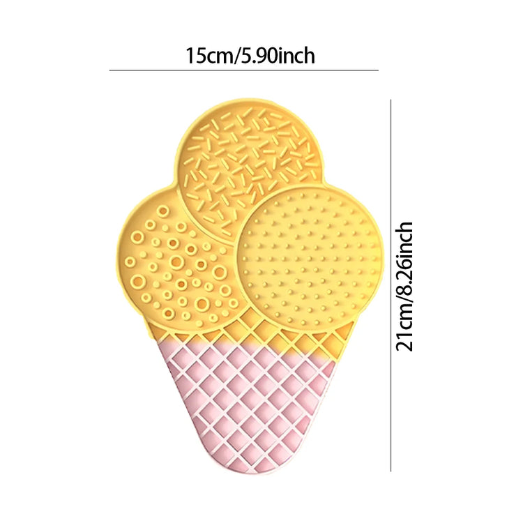 Furiva Ice Cream-Shaped Silicone Lick Mat – product view 2 of 8