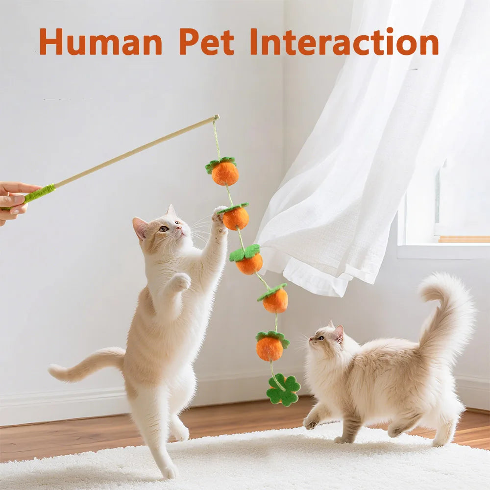 Furiva Wooden Cat Teaser Wand for Cats - product image 2
