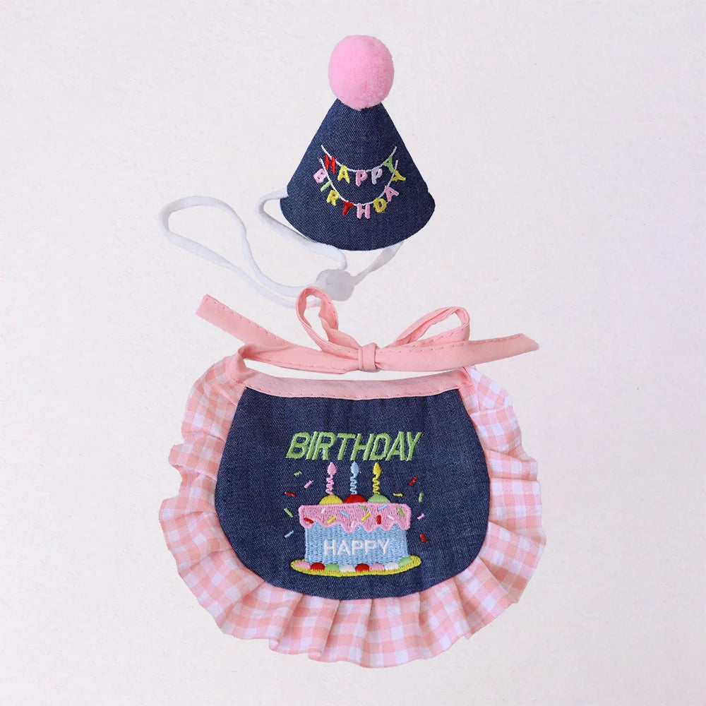Furiva Pet Birthday Hat & Bandana Set - product image 2