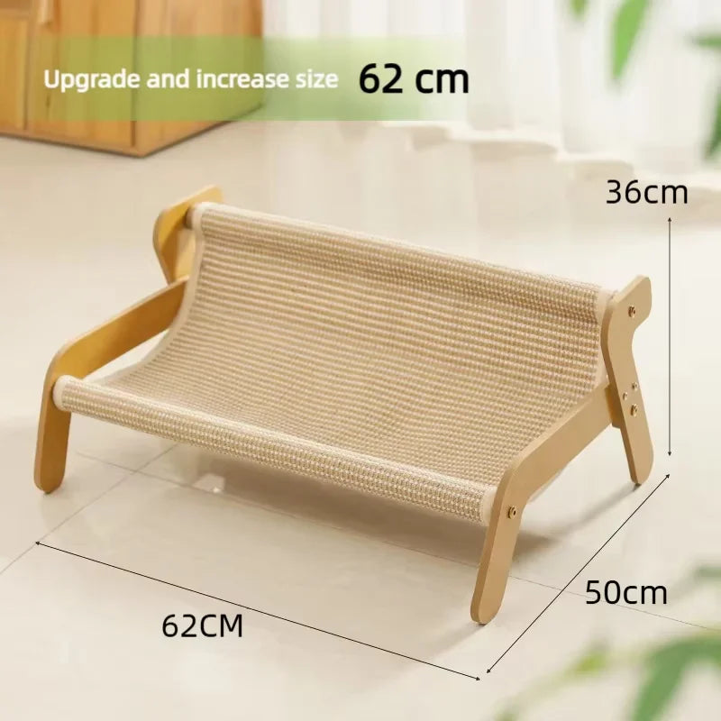 Furiva Elevated Sisal Cat Scratcher Hammock - product image 8