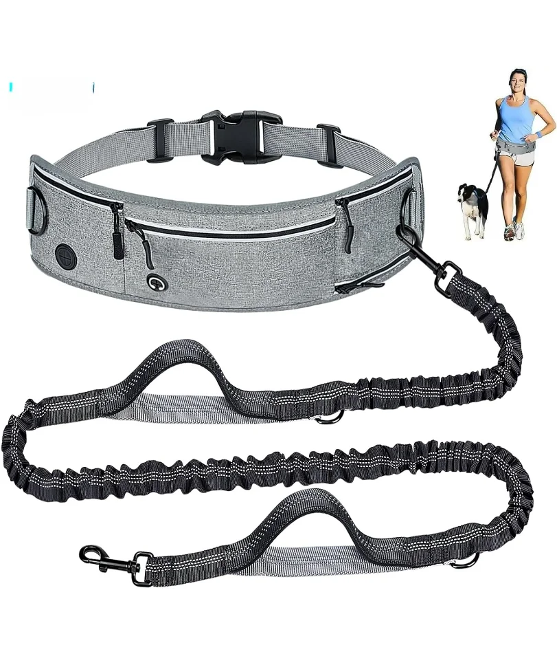 Furiva Reflective Hands-Free Waist Dog Leash from Furiva Pets