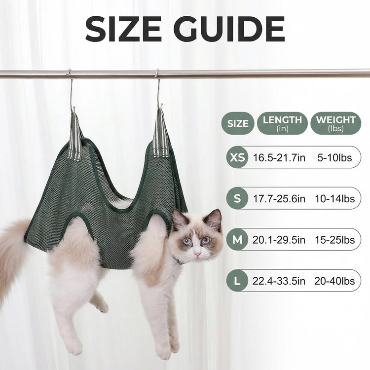 Pet Grooming Hammock for Nail Trimming from Furiva Pets