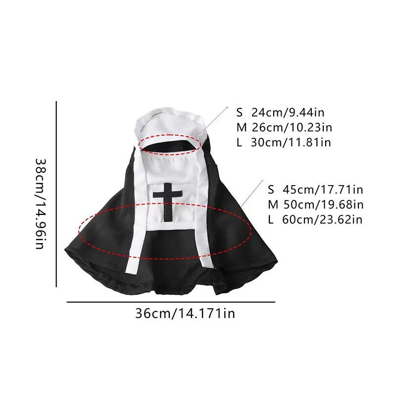 Furiva Halloween Nun Pet Costume - product image 5