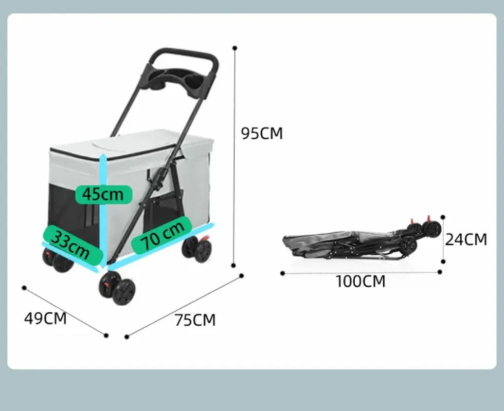Furiva Large-Dog Foldable Pet Stroller - product image 6