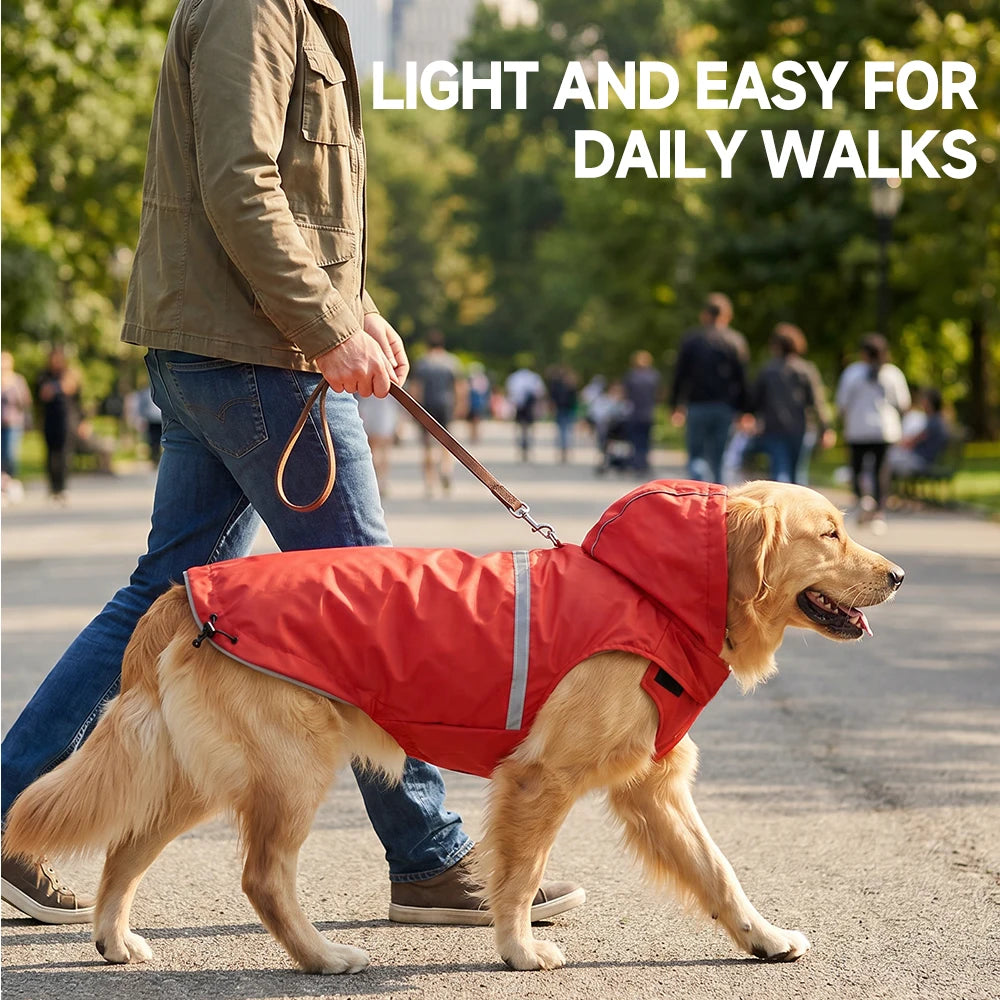 Furiva Reflective Hooded Dog Raincoat from Furiva Pets