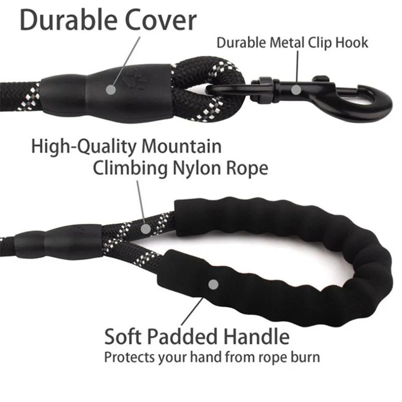 Furiva Reflective Padded-Handle Dog Leash - product image 3