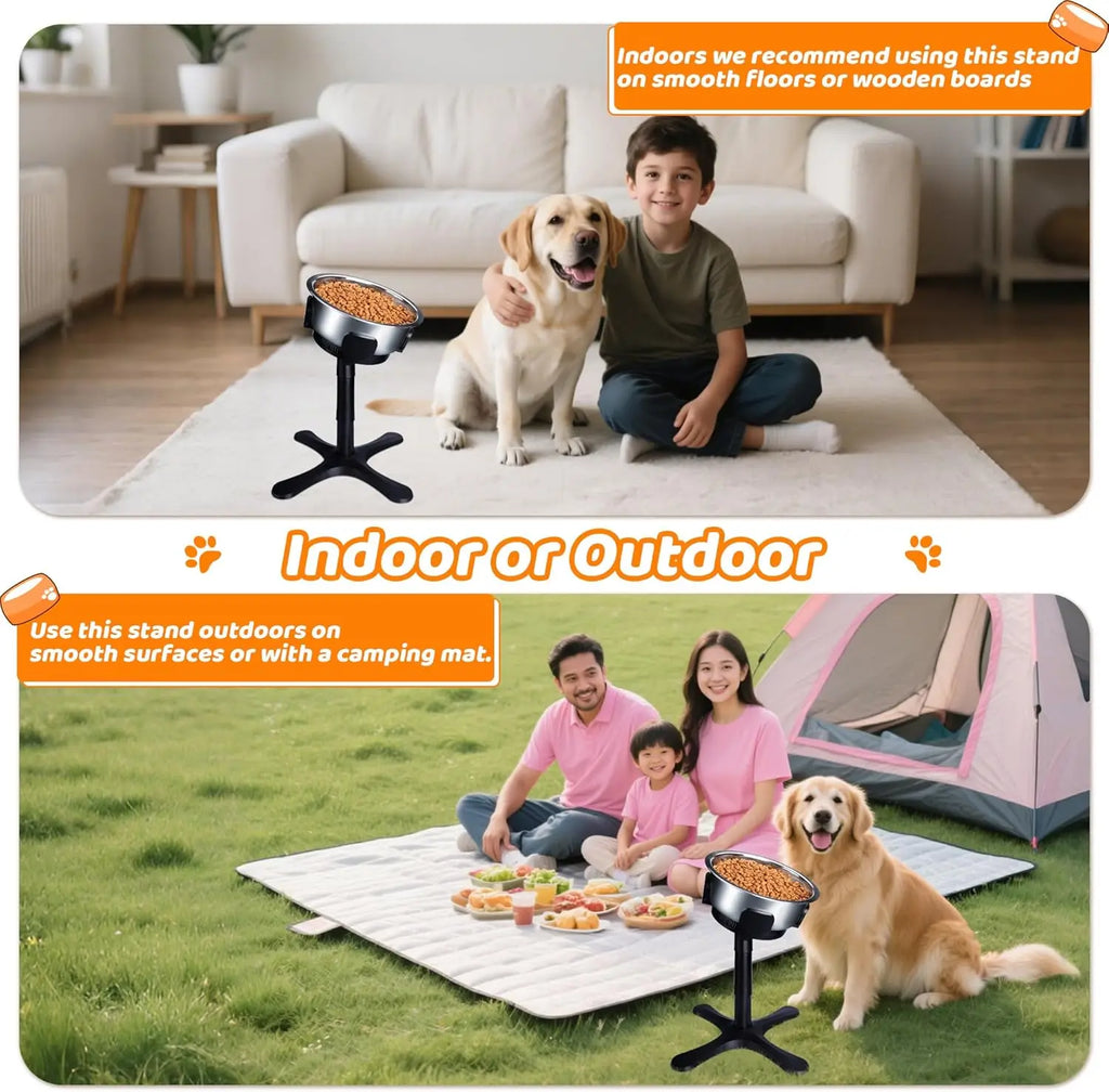 Furiva 3-Height Tilted Dog Bowl Stand - product image 4