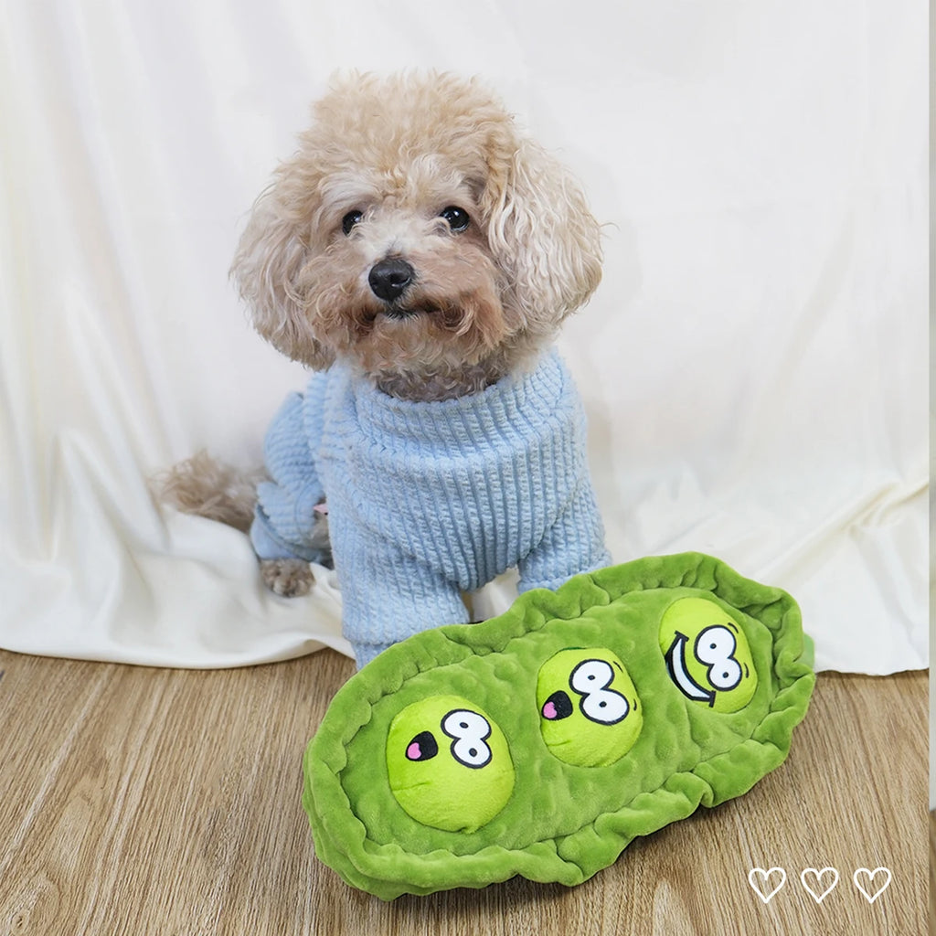 Furiva Pea Pod Treat-Hiding Plush Toy - product image 3