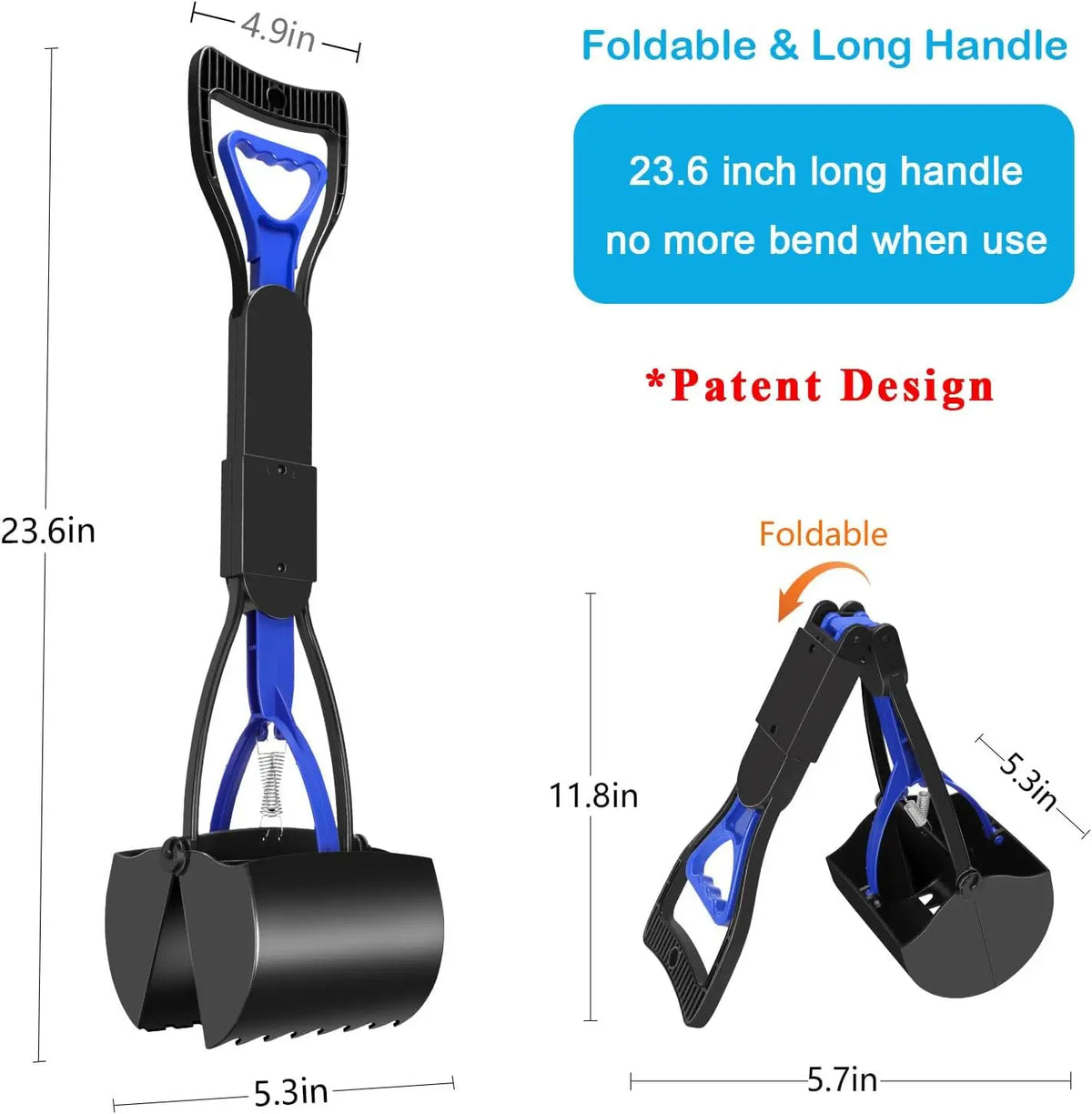 Folding Dog Pooper Scooper from Furiva Pets