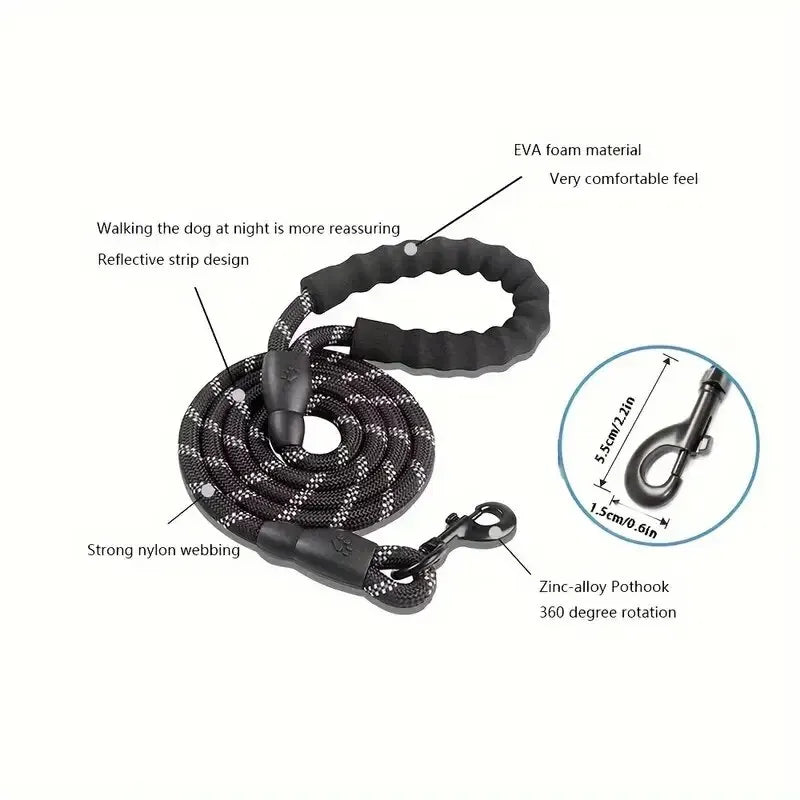Furiva Reflective Padded-Handle Dog Leash - product image 2