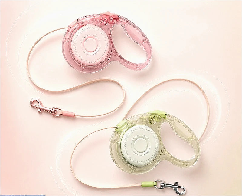 Furiva Transparent 3M Retractable Dog Leash from Furiva Pets