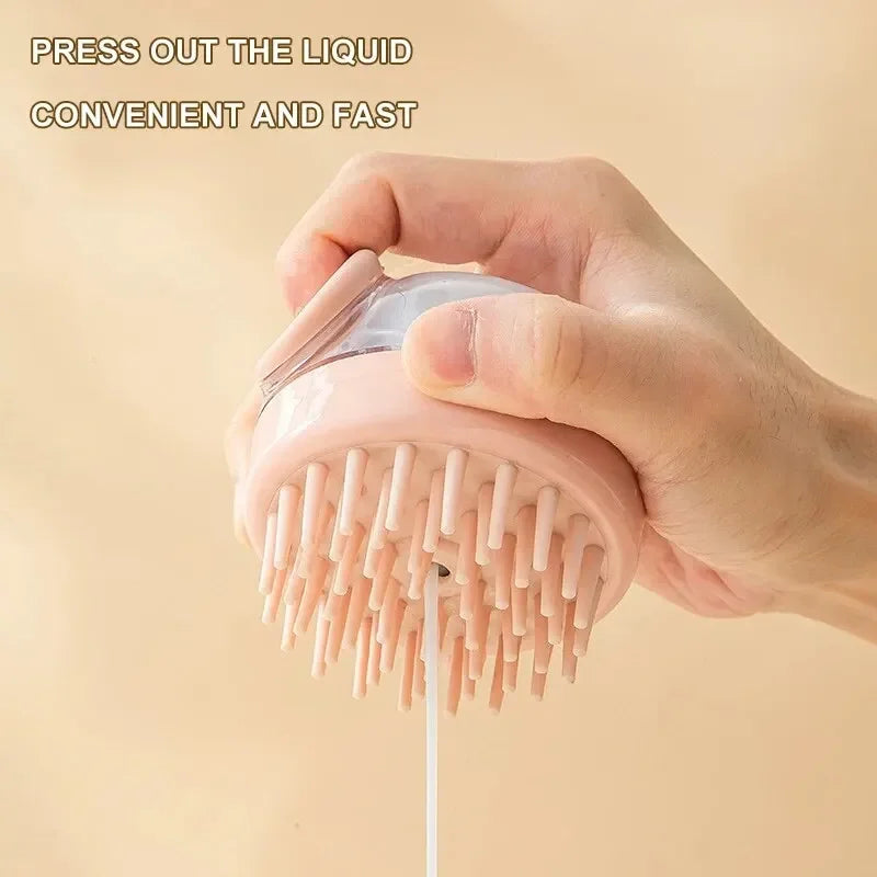 Furiva Long-Hair Pet Bath Brush with Shampoo Dispenser - product image 5