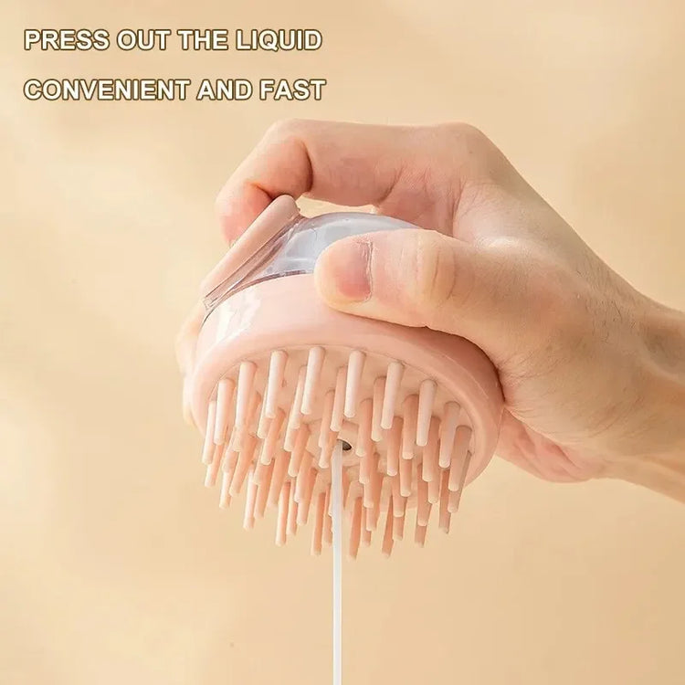 Furiva Long-Hair Pet Bath Brush with Shampoo Dispenser - product image 5
