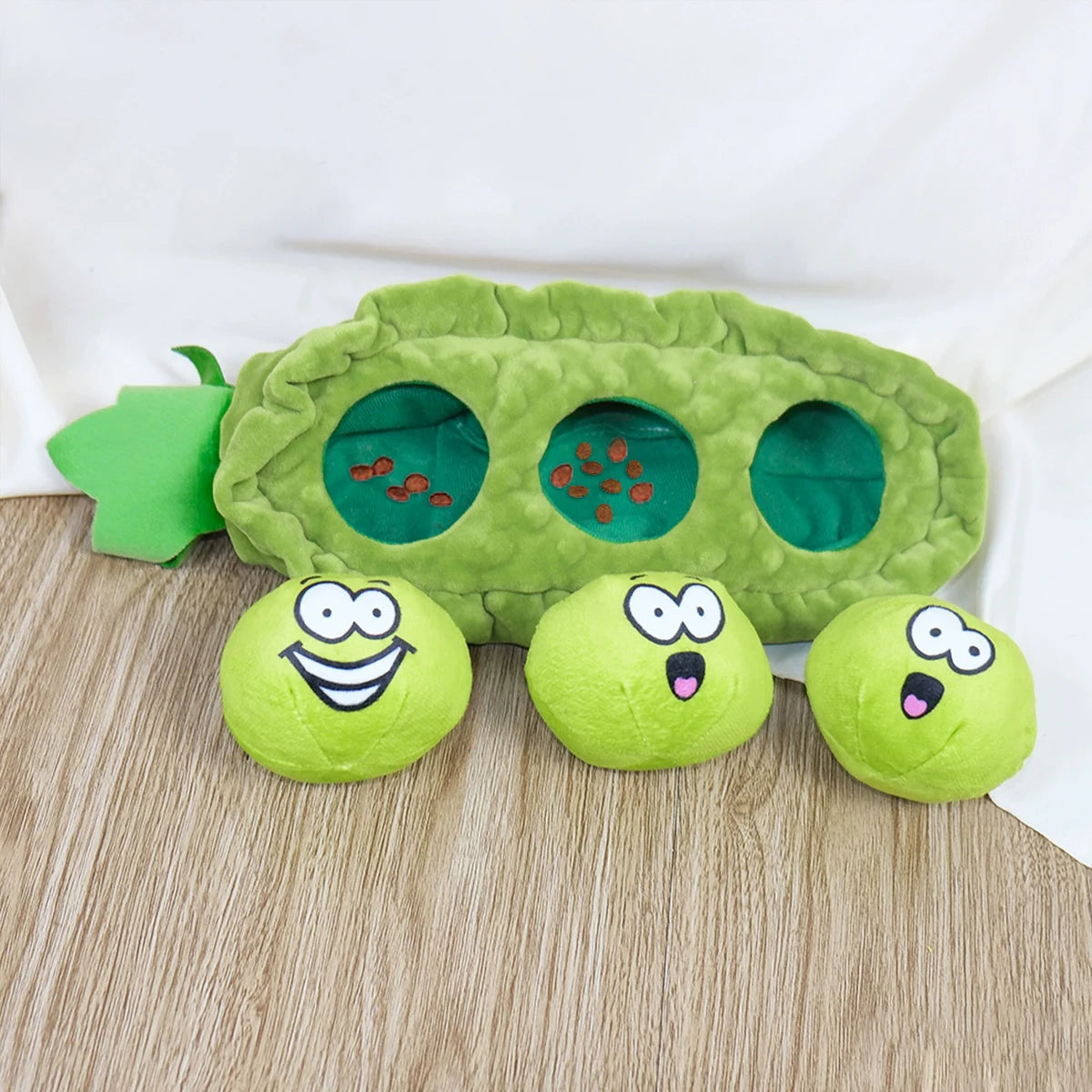 Furiva Pea Pod Treat-Hiding Plush Toy - product image 4