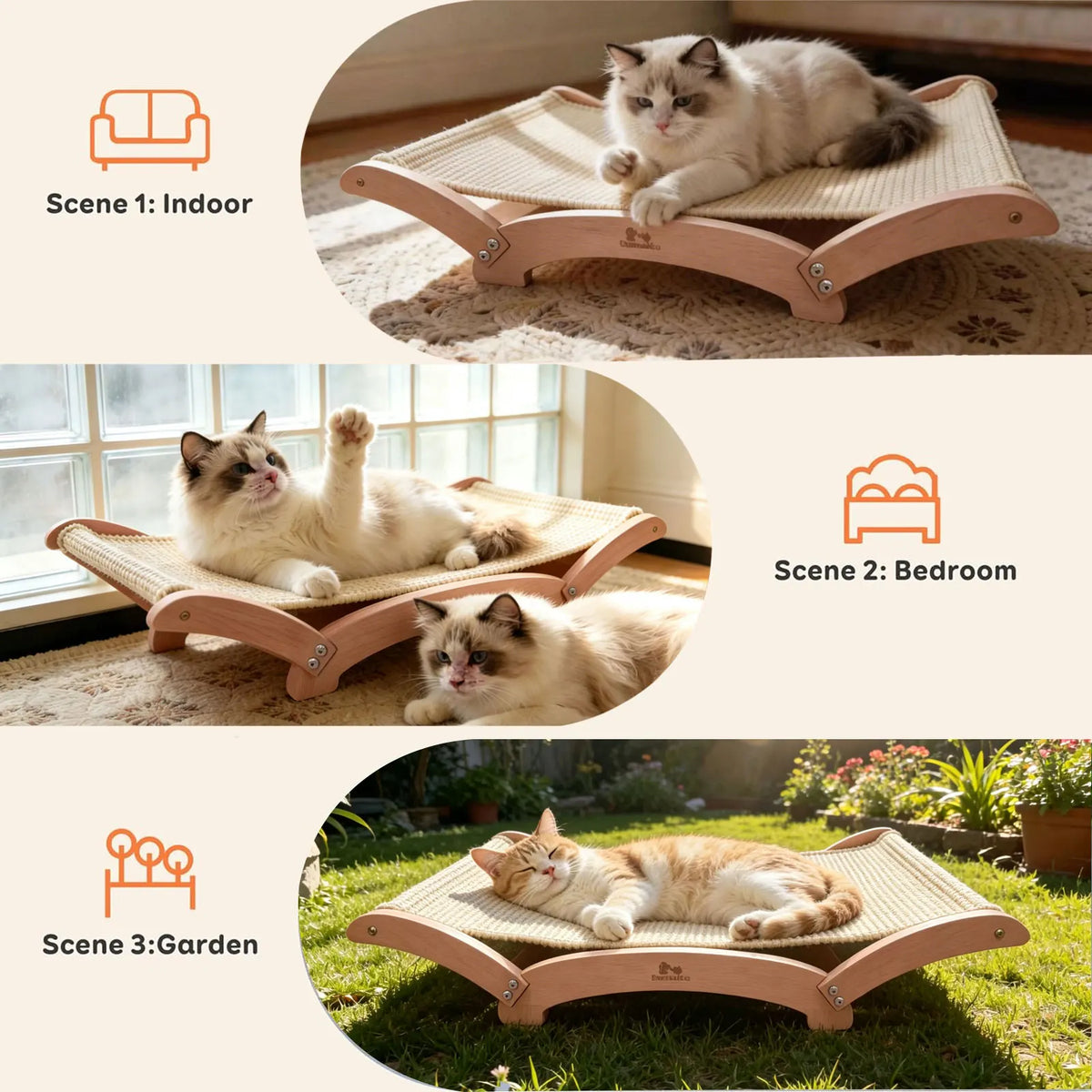 Furiva Sisal Cat Scratcher Lounge - product image 4