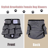 Furiva Washable Houndstooth Female Dog Diaper - product image 4