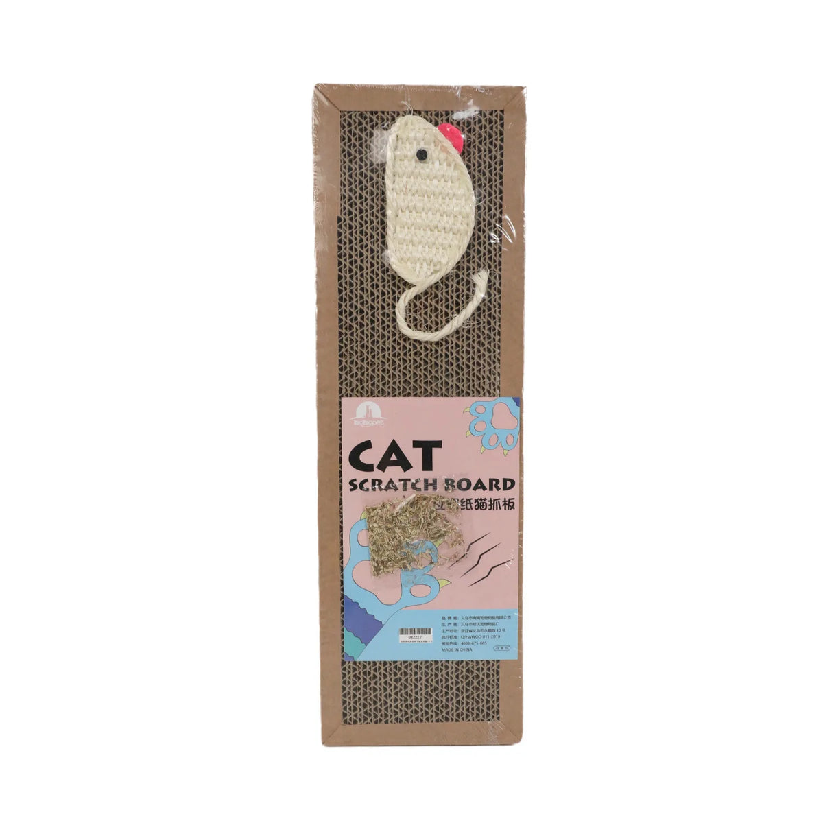 Small mouse-toy scratching pad