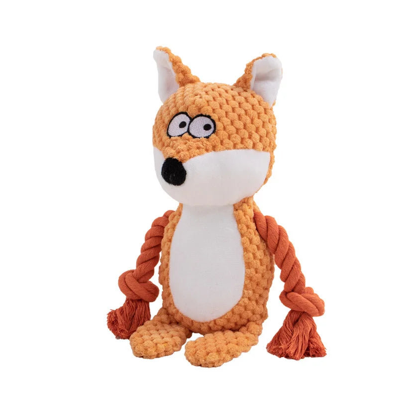 Furiva Plush Animal Rope Squeak Toy - product image 7