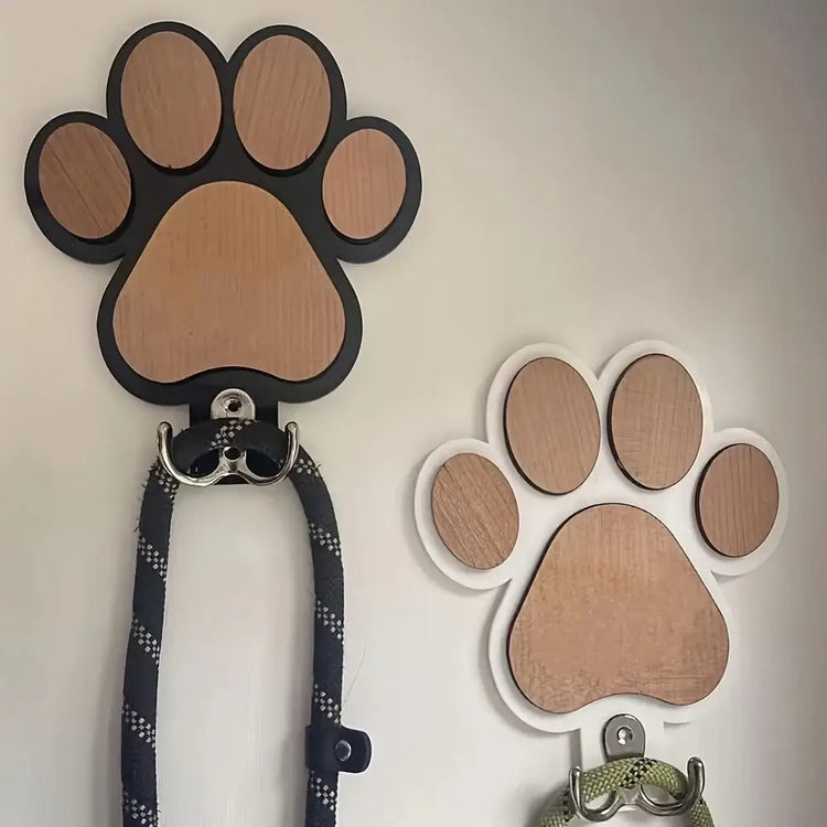 wooden leash hanger