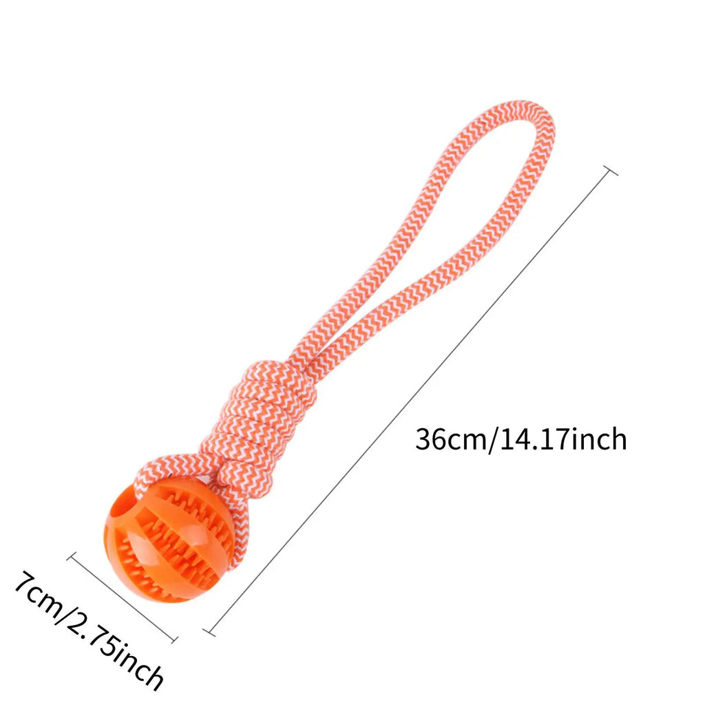 Furiva Treat-Dispensing Rope Ball Toy - product image 5