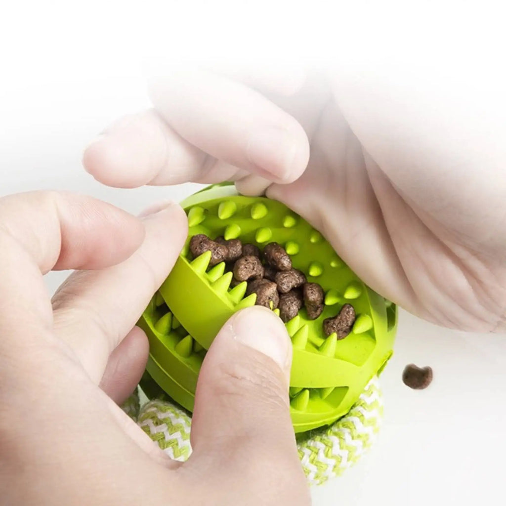 Furiva Treat-Dispensing Rope Ball Toy - product image 3