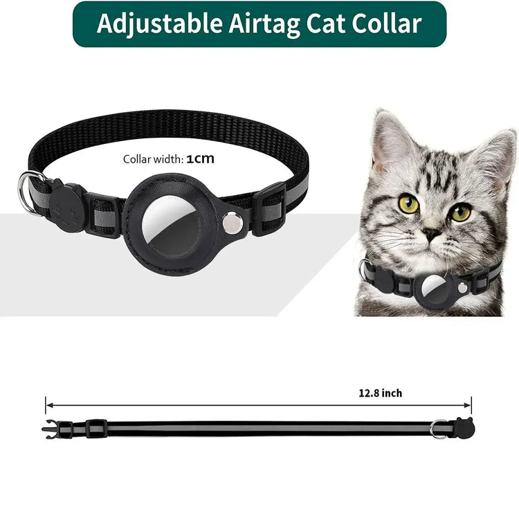 Reflective Cat Collar with AirTag Holder | Furiva Pets - product image 5