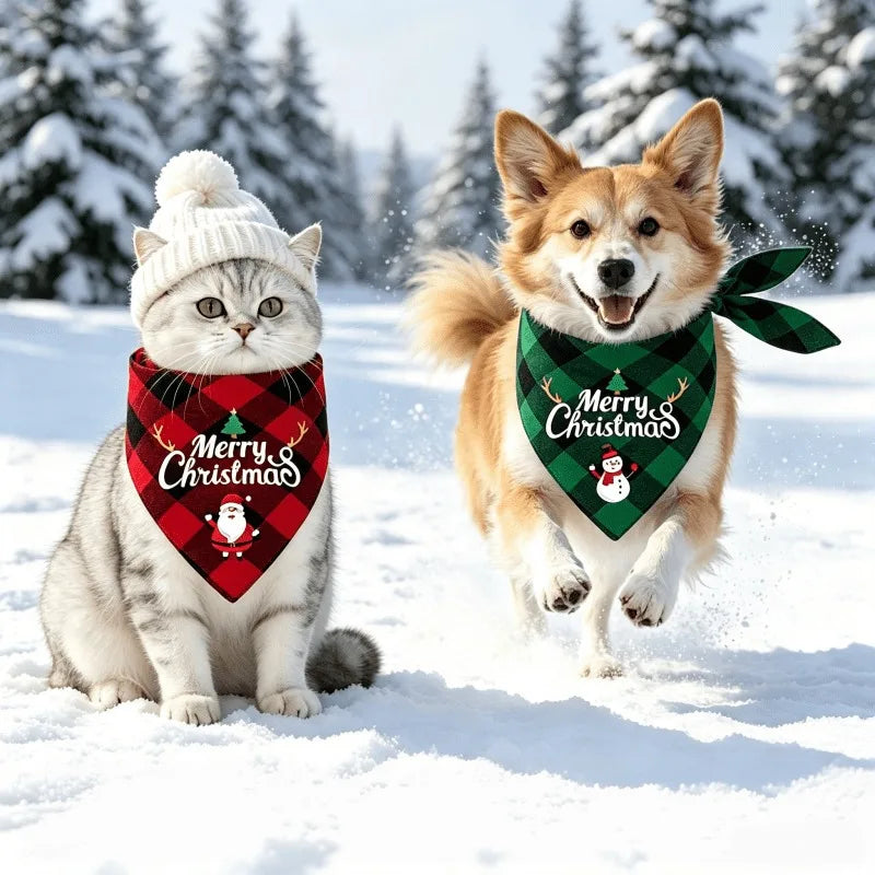 Furiva Plaid Christmas Pet Bandana - product image 6
