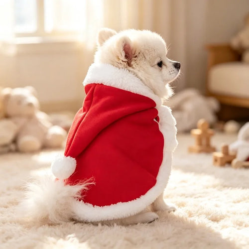 Furiva Christmas Pet Cape & Hat Set from Furiva Pets