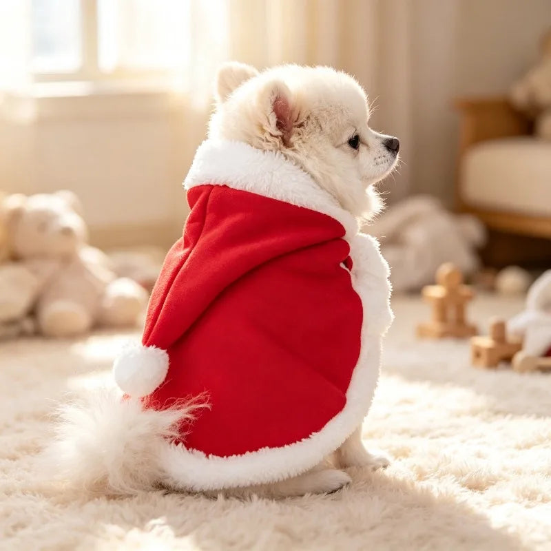 Furiva Christmas Pet Cape & Hat Set from Furiva Pets