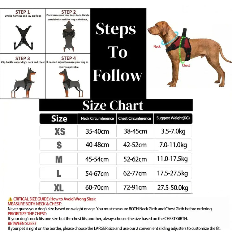 Furiva Reflective Dog Harness with Handle - product image 2