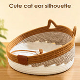 Furiva Woven Cat Scratcher Bed with Toy Ball - product image 2
