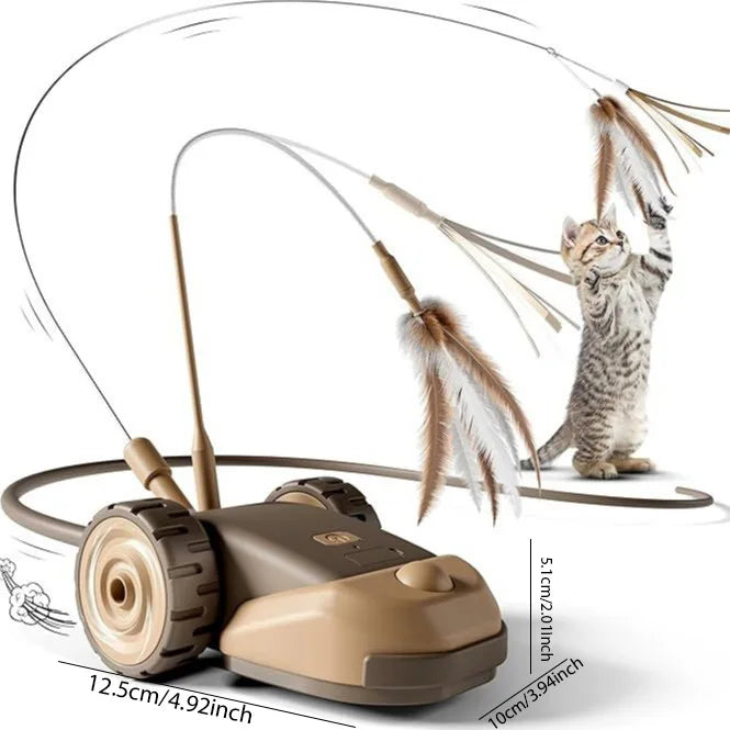 Furiva Dual-Speed Moving Feather Cat Toy - product image 6