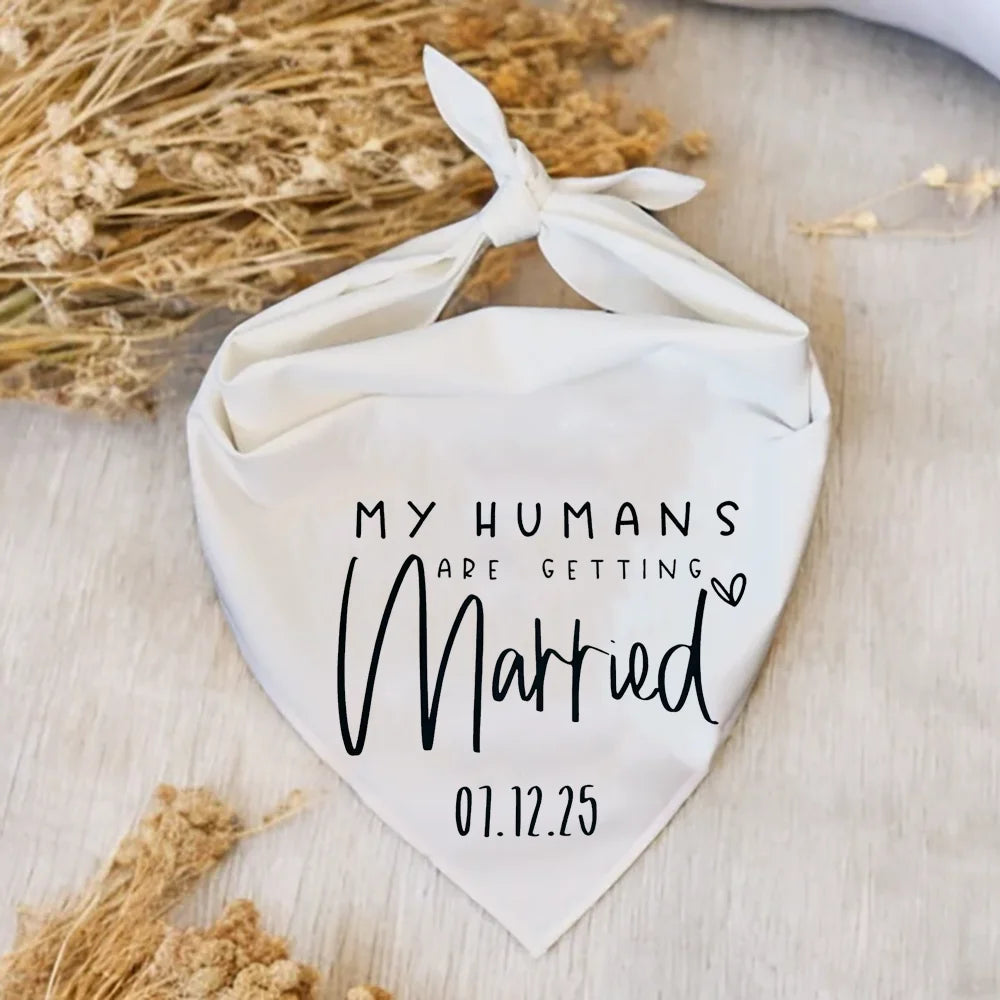 Furiva “My Humans Are Getting Married” Dog Bandana - product image 3